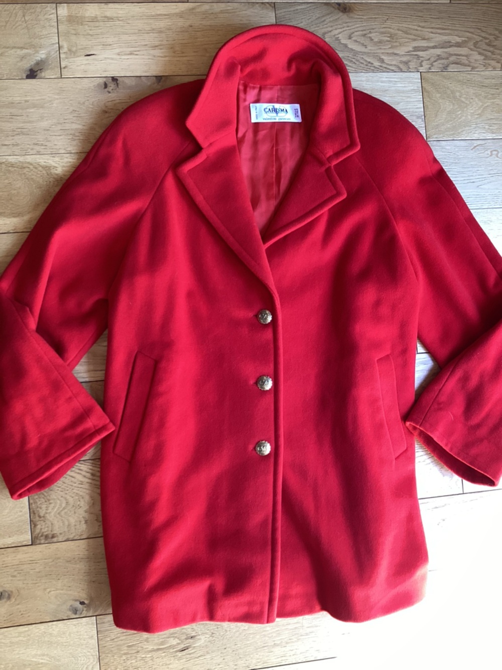 Valentino Garavani red Wool and cashmere Pea Coat